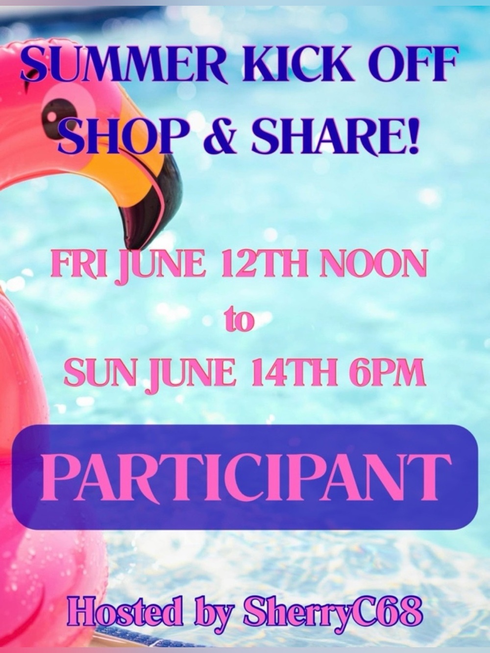 # 33 COMPLETED June 12-14 Shop and Share Event